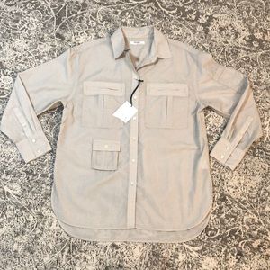 Banana Republic Beige Button-Down Shirt